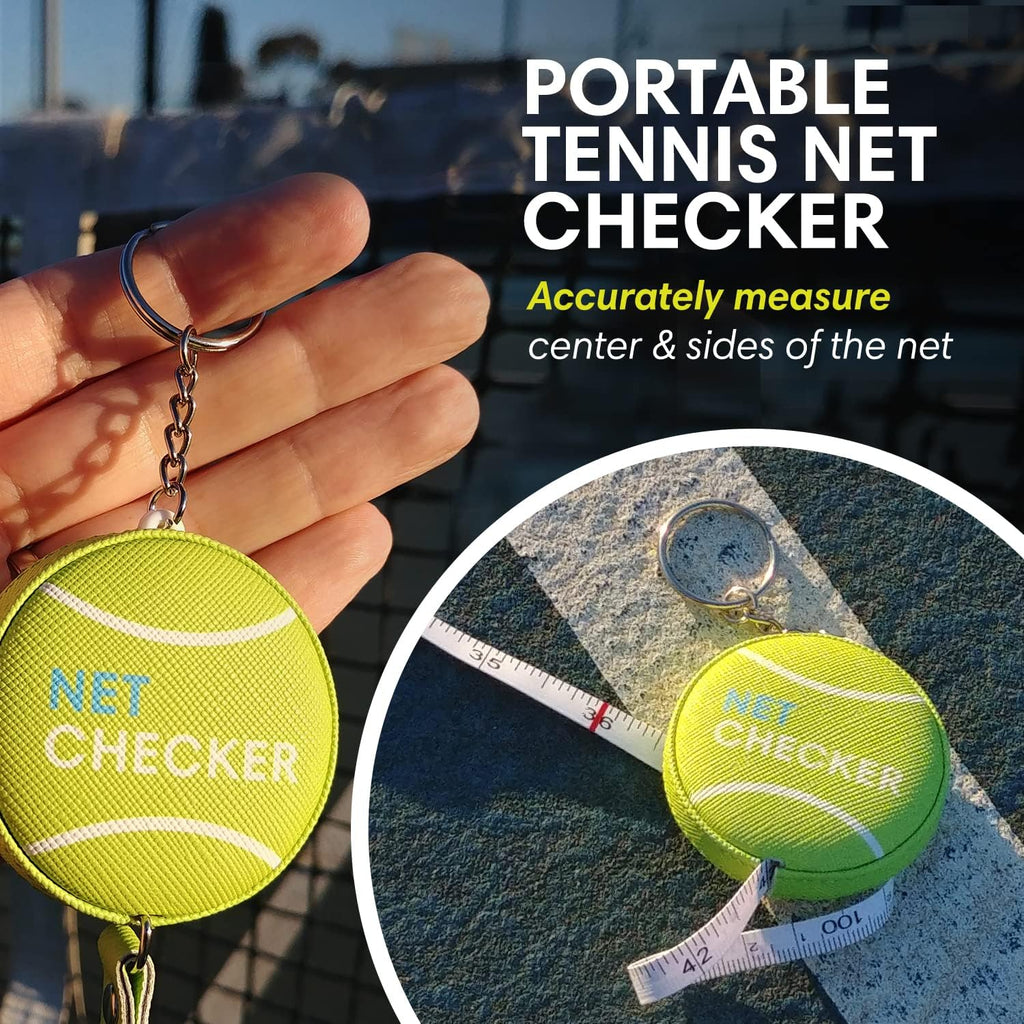 Net Checker Tennis Net Height Measuring Tape and Keyring