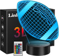 Football Gifts for Teens Boys Girls, Rugby 3D Illusion Night Light Room Decor, 6 7 8 9 10 11 12 13 Year Old Boy Gifts for Christmas Birthday Easter Sports Fan Presents