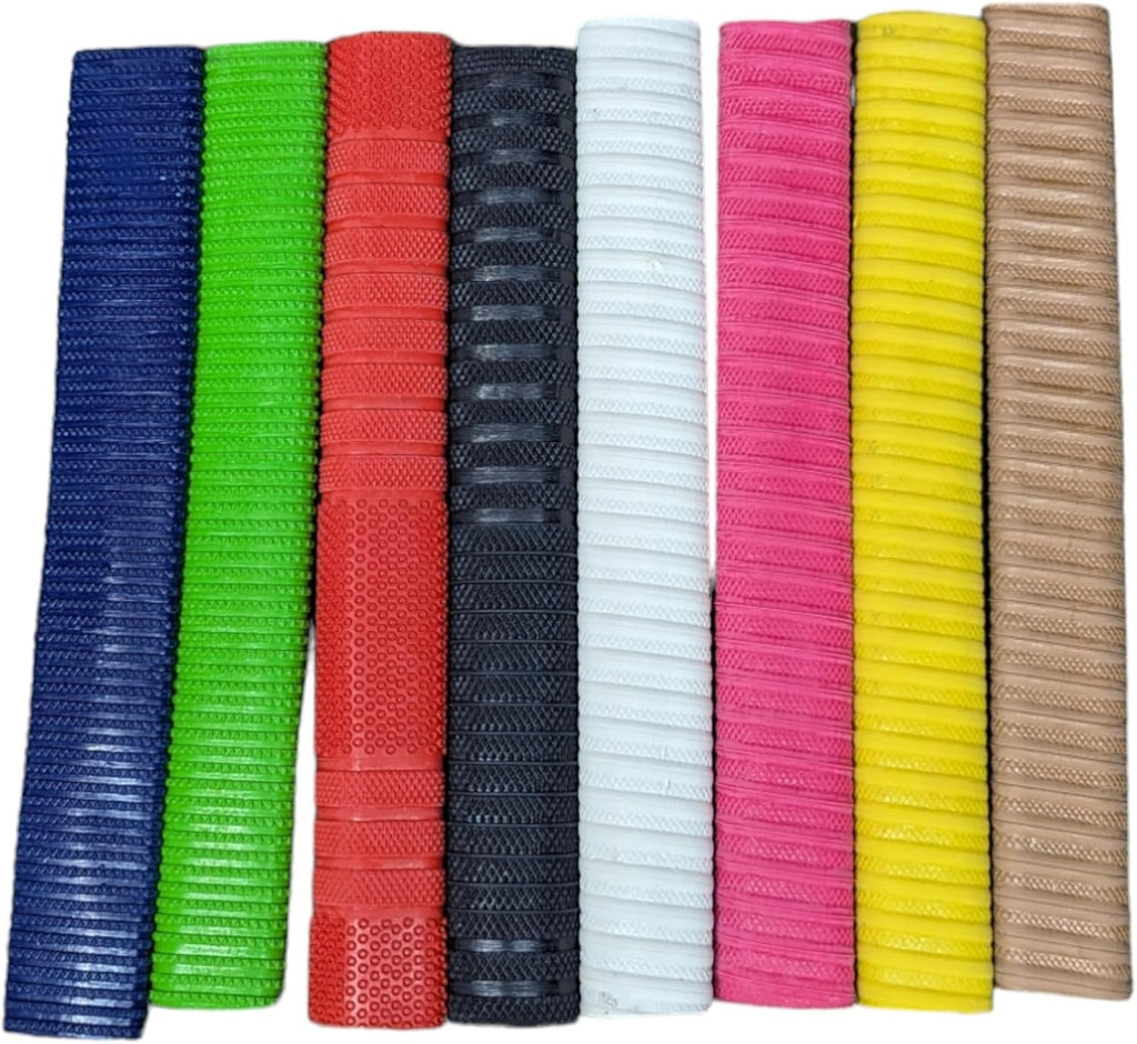 Cricket Bat Grips: Premium Durable Rubber Grips - Pack of 4, Multi-Color Options, Enhanced Shock Absorption