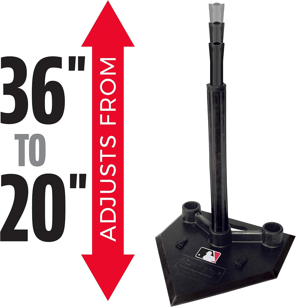 MLB 3 Position Black Batting Tee To-Go
