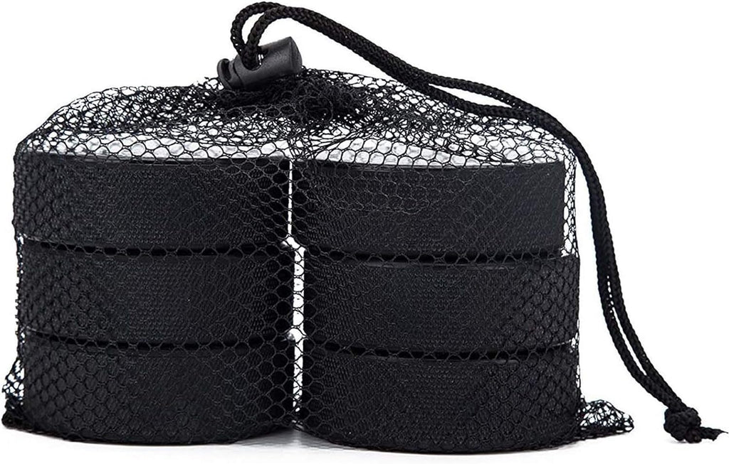 18 Pack Ice Hockey Pucks with 3 Reusable Mesh Bag, Official Regulation, Diameter 3", Thickness 1", 6Oz, Black