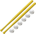 Ball 2 Pack  32" Bats and 6 Baseballs Official Size = 8 Pack