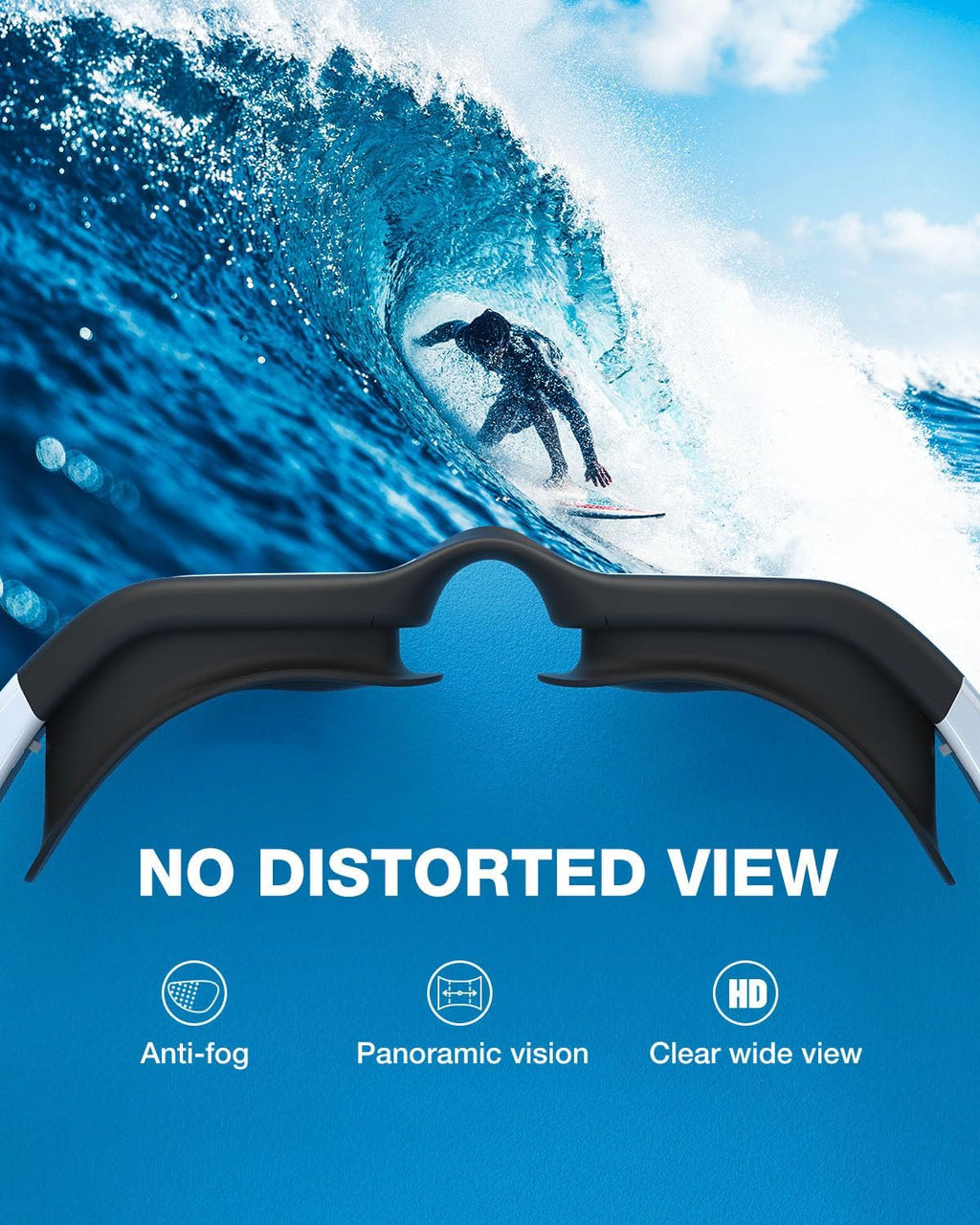 Swim Goggles, Upgraded G1 Polarized Swimming Goggles Anti-Fog for Adult Men Women