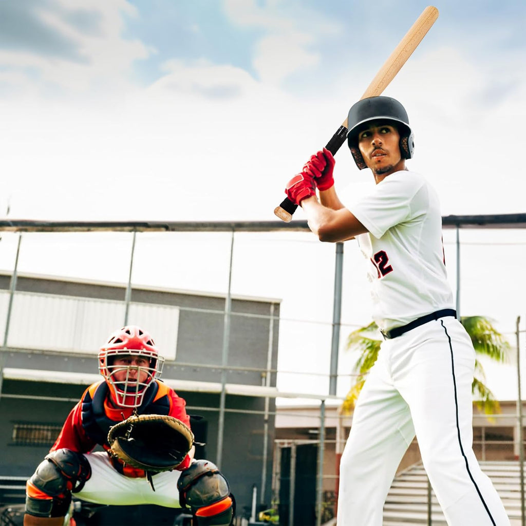 Wooden Baseball Bat Solid, 29 Inch Softball Bat for Practice, Home Self Defense Bat for Car, Outdoors Protection