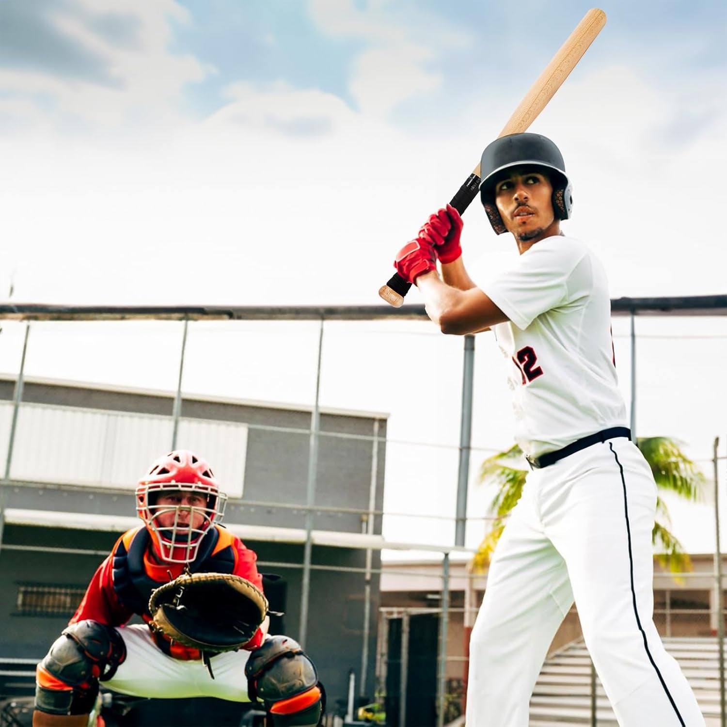 Wooden Baseball Bat Solid, 29 Inch Softball Bat for Practice, Home Self Defense Bat for Car, Outdoors Protection