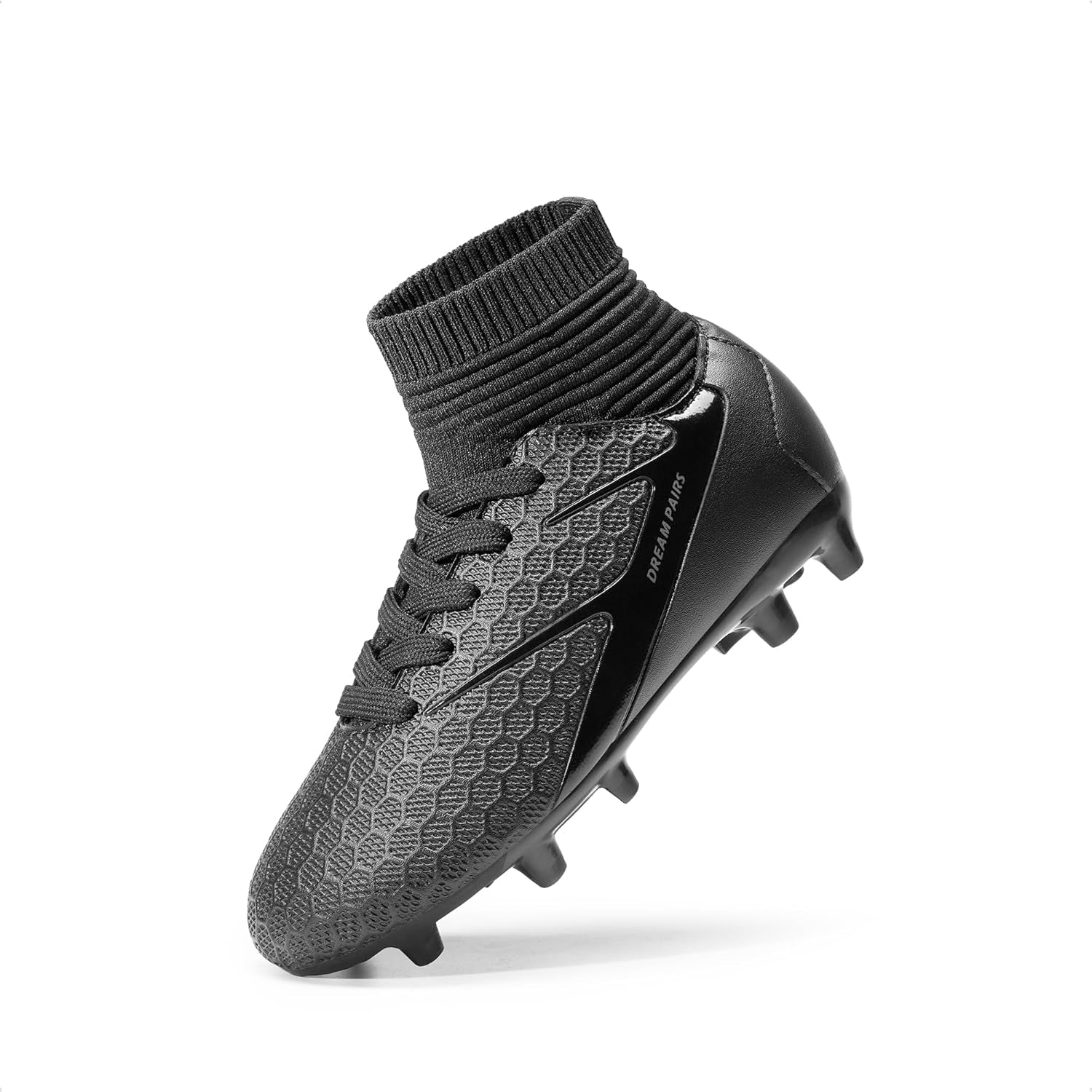 Boys Girls Soccer Cleats Youth Firm Groud Outdoor Sport Athletic High Top Football Shoes for Little/Big Kid