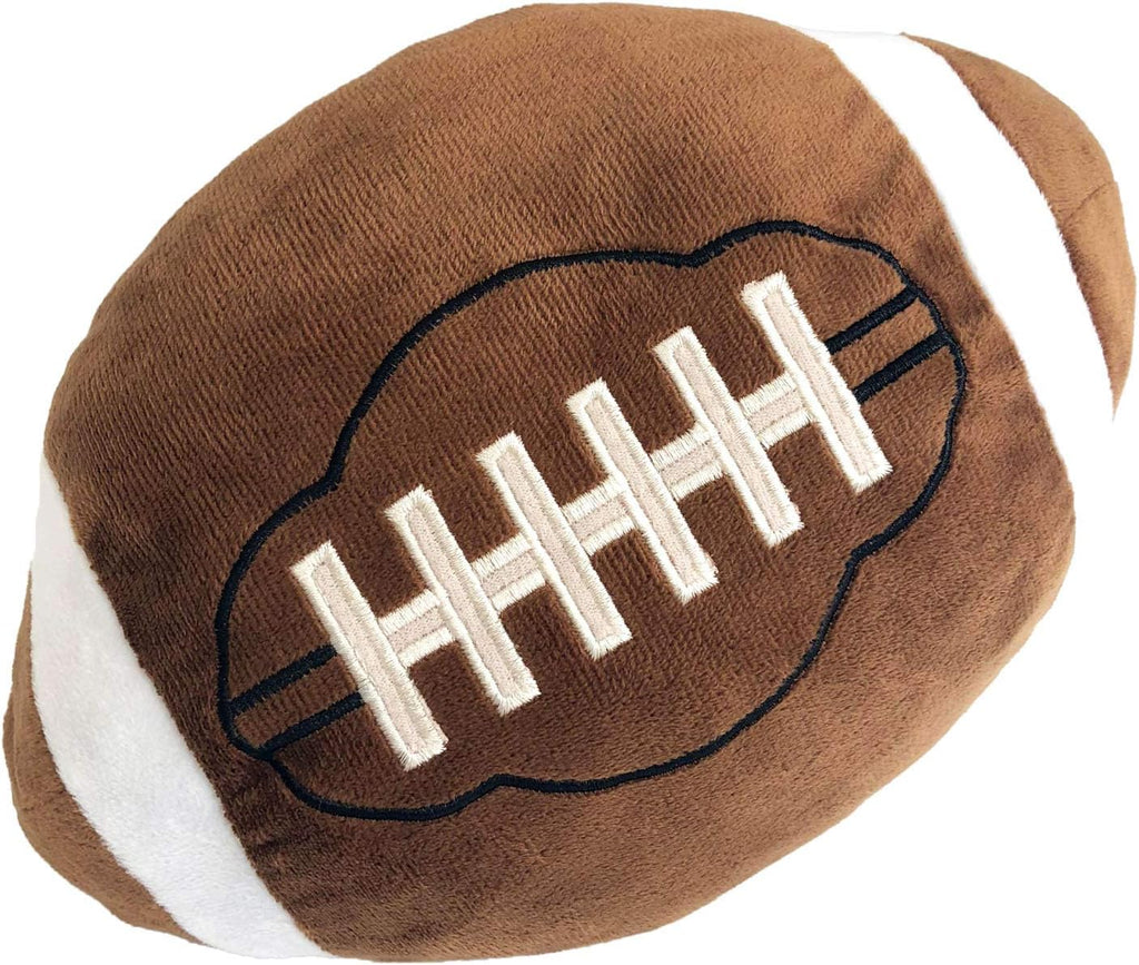 Football Plush Pillow Fluffy Durable Football Pillows Stuffed Football Throw Pillow Soft Sports Ball Interactive Football Creative Room Decor Birthday Party Gift for Kids 11 Inches