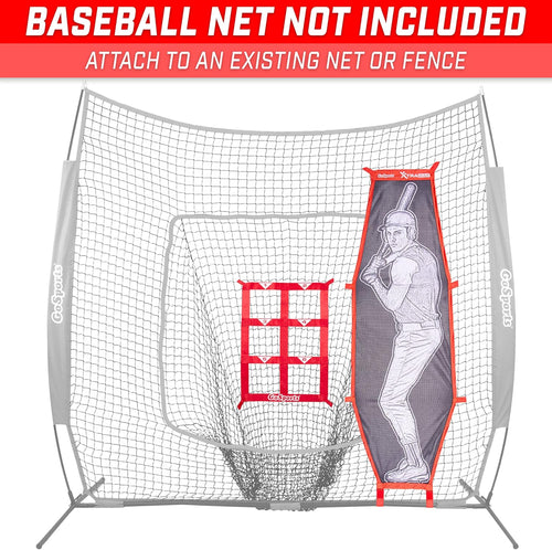 Baseball & Softball Pitching Kit - Practice Accuracy Training with Strike Zone & XTRAMAN Dummy Batter