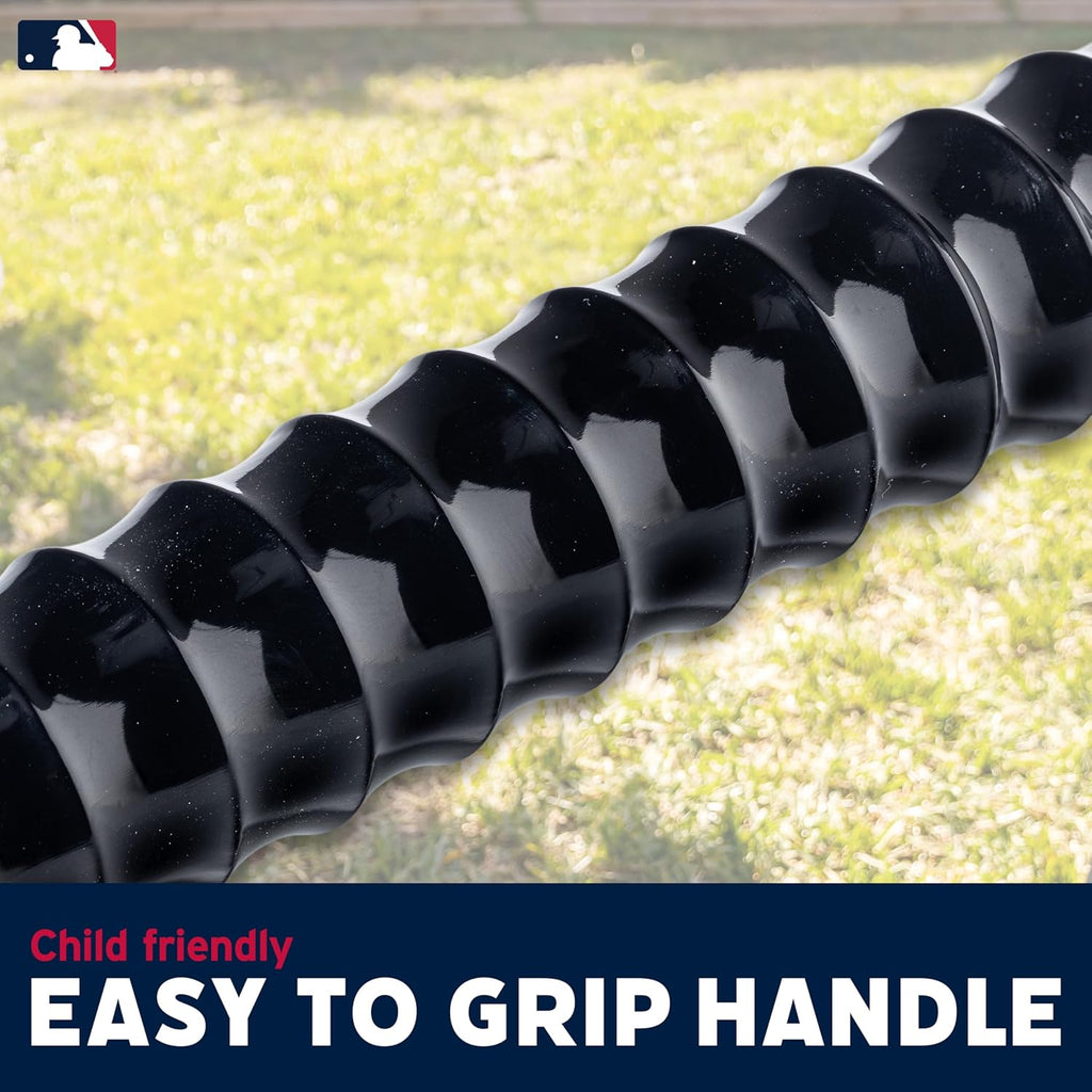 Franklin Sports Kids Plastic Baseball Bat + Balls Set - MLB Slammin' Toy Bat & Ball Set for Kids - Youth 30" Inch Plastic Baseball Bat & Plastic Baseball - Kids Bat + Ball Set