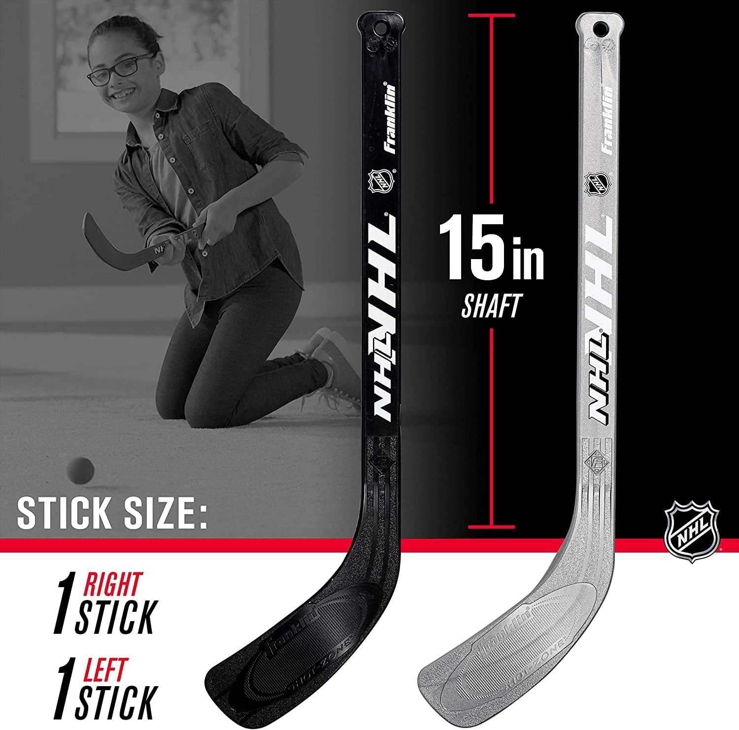 Franklin Sports NHL Mini Hockey Goal Set