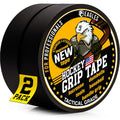 Hockey Tape Black 1Inch Grip Tape 2 Roll Athletic Sports Tape Water-Resistan Multipurpose Cloth Tape for Lacrosse Baseball & Softball Bats, Pullup Bars, Sports Gift Wrist Ankle Foot Gymnastics Bar