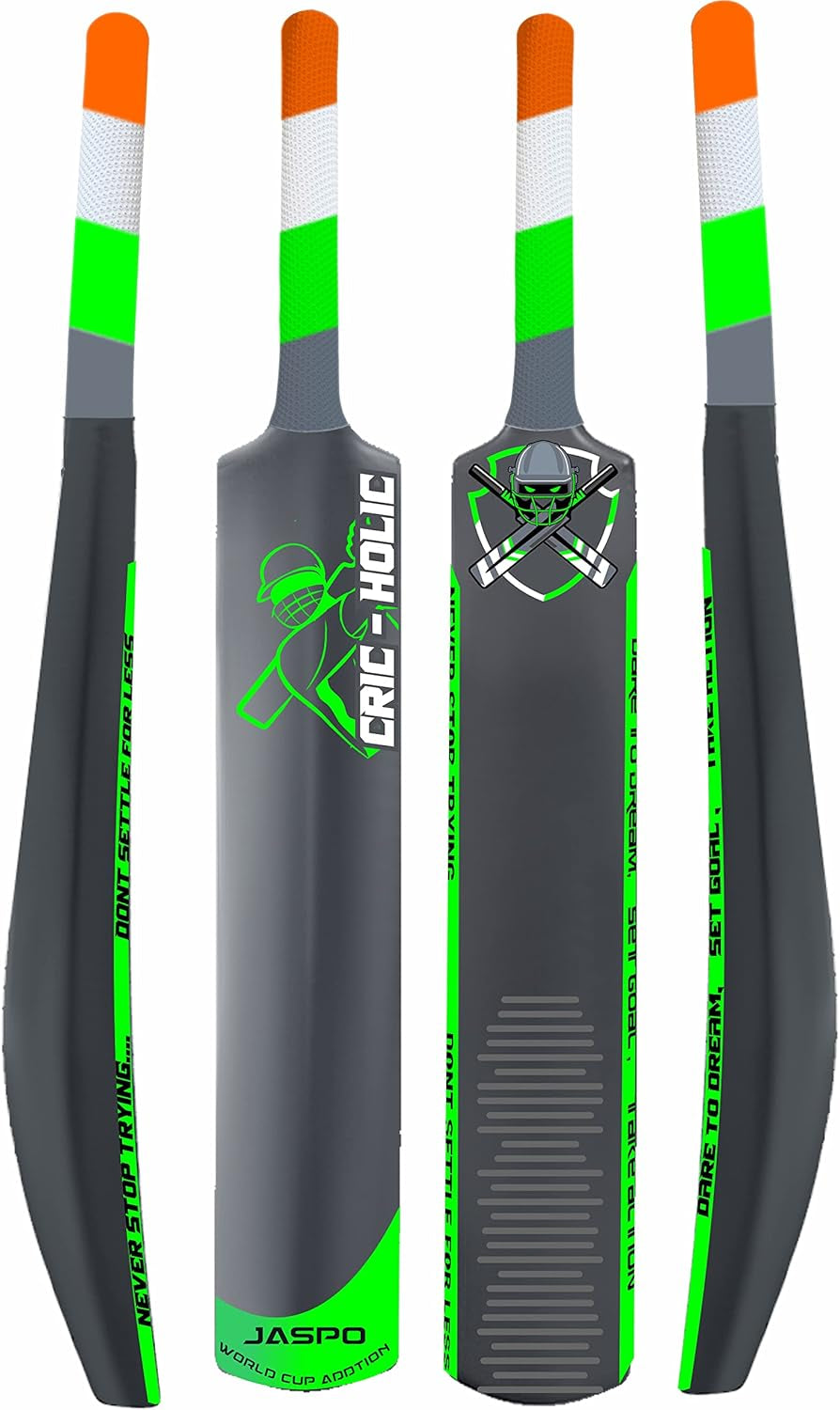 Cric-Holic Senior Plastic Cricket Full Size Bat (34 X 4.5 Inch) for All Age Group with Soft Cricket Ball Combo