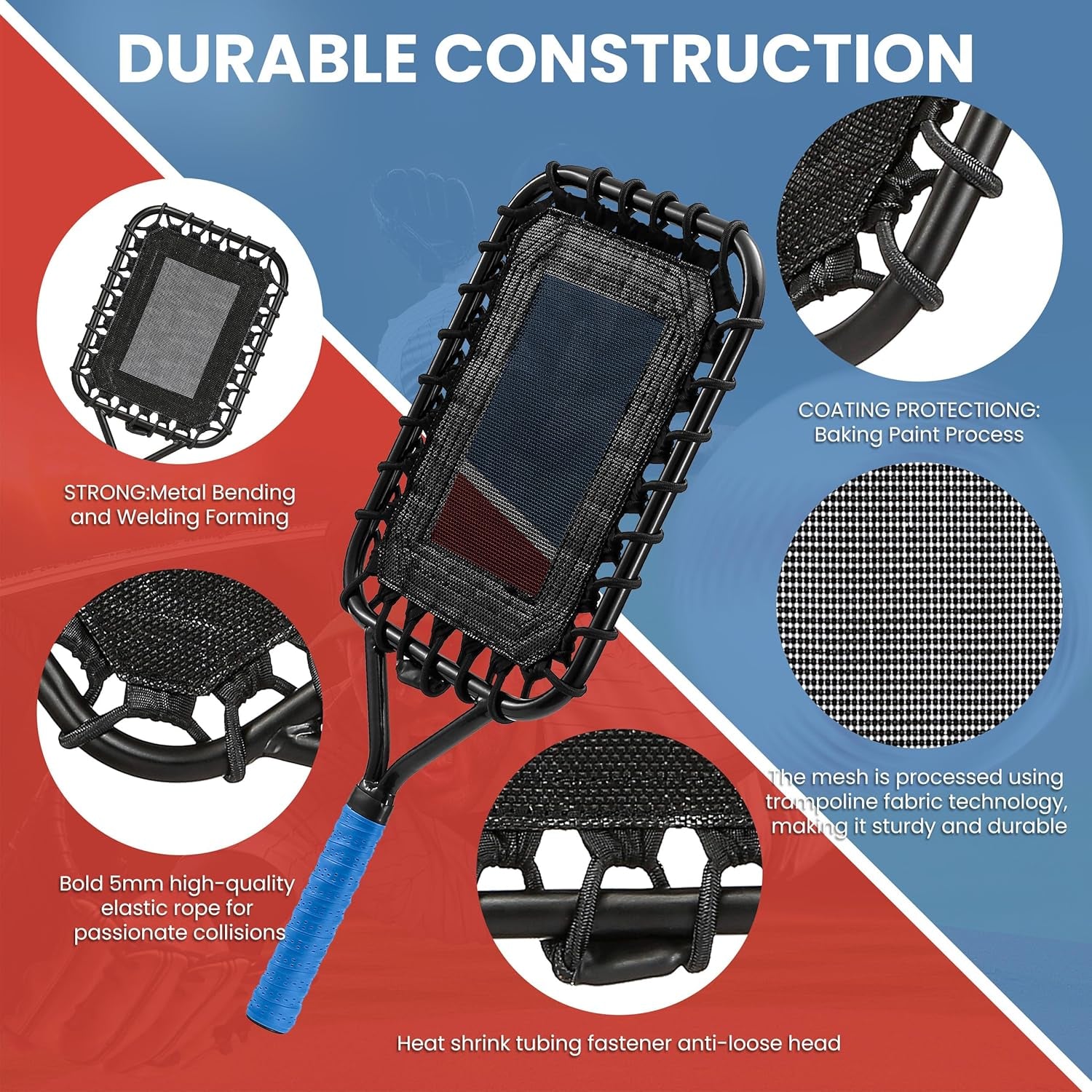 Baseball Racket for Fly Balls: Fungo Racket Baseball/Baseball Racket for Coaches and Parents to Help Players Practice Hitting Grounders and Pop Flies (New)