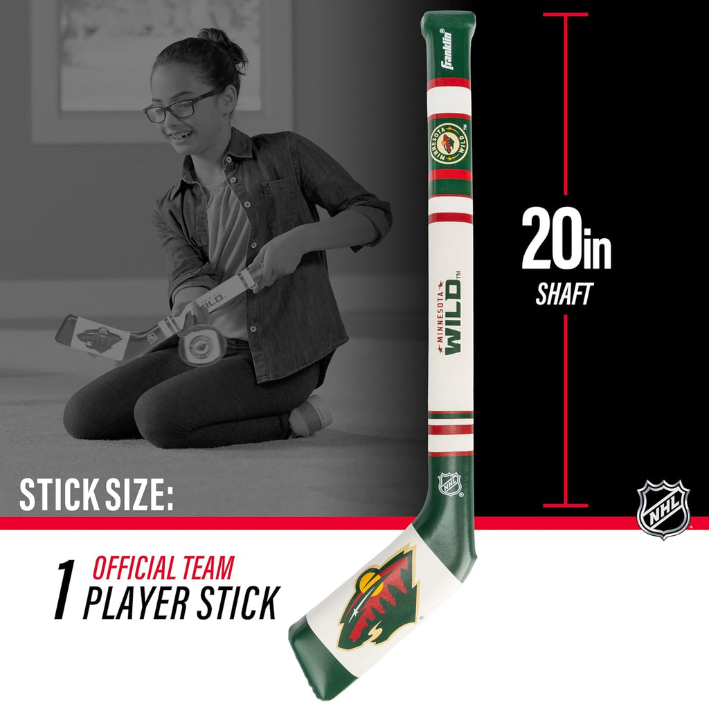 Franklin Sports NHL Team Mini Soft Hockey Stick Set - NHL Team Soft Foam Mini Hockey Stick and Ball - Great Toy for Kids
