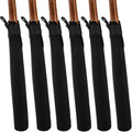 6 Pcs Baseball Bat Sleeve, Softball Bat Warmer Bat Protector, Lightweight Bat Cover with Hook and Magic Sticker for Sport, Black Baseball Accessories Great for Storing and Protecting