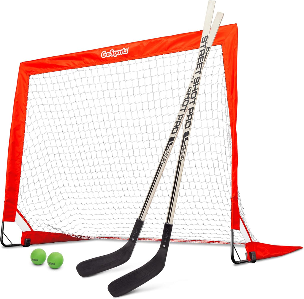 Street Hockey - Choose between Street Hockey Goal Set with Sticks, Street Hockey Balls (6 Pack) or Street Hockey Sticks (2 Pack)