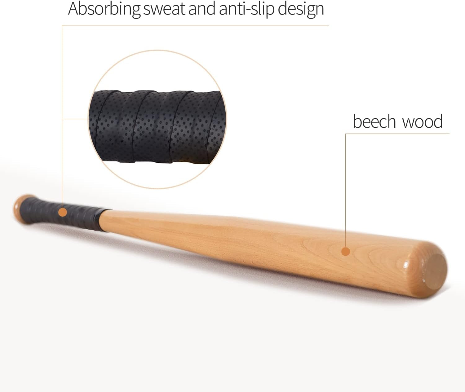 Baseball Bat Adult,Classic Wooden Youth Baseball Bat for Baseball Training,Home Self Defense Baseball Bats for Teenagers