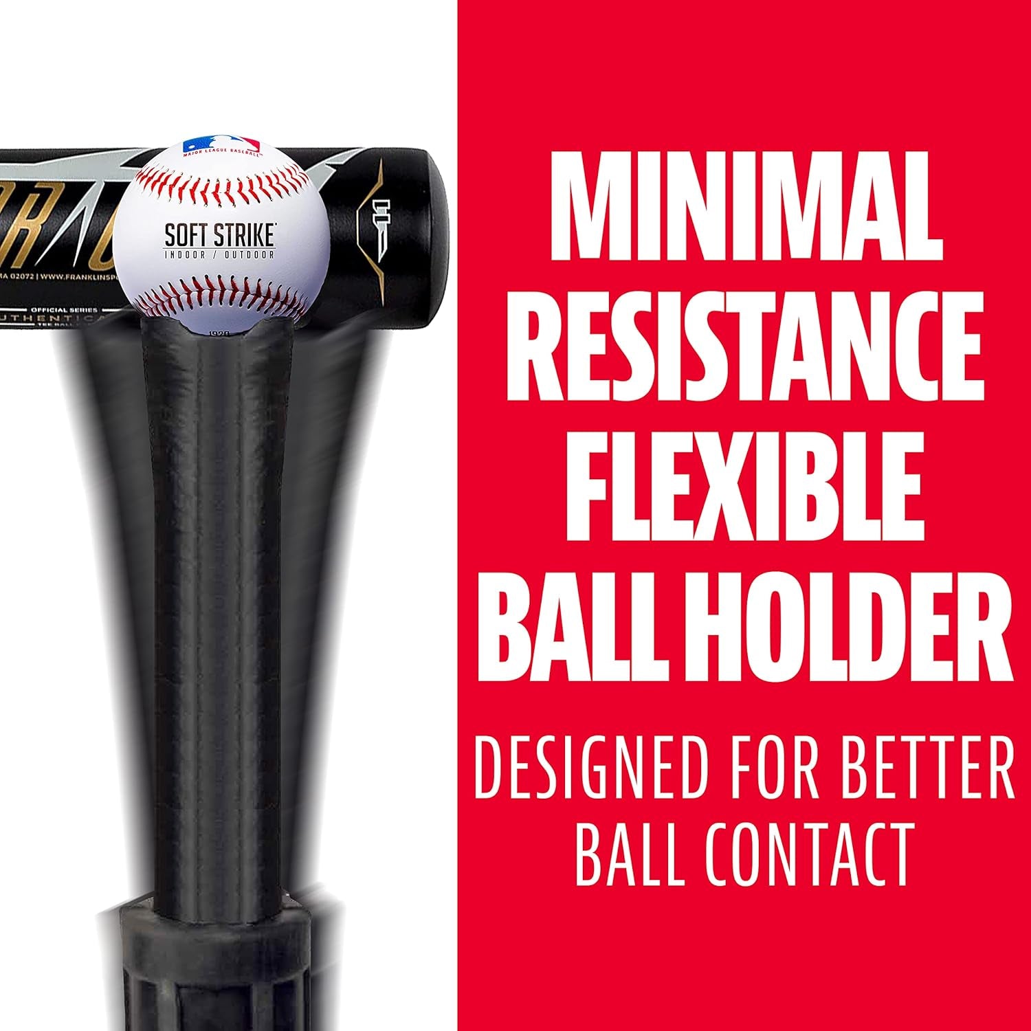 MLB 3 Position Black Batting Tee To-Go