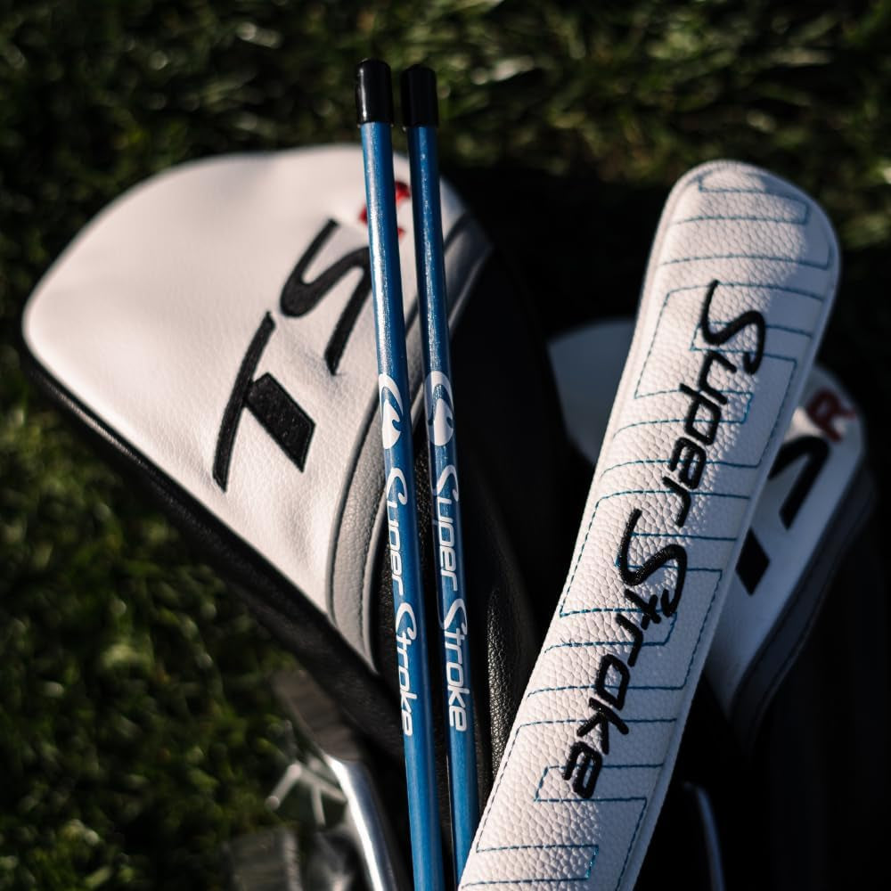 Golf Alignment Sticks 45" Fiberglass Rods, Full Swing Training Aid Kit, Help'S with Posture Correction and Shot Accuracy (Set of 2)