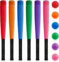 6 Set Foam Baseball Bat Set Including 6 Bats and 6 PE Equipment for Elementary School Foam Baseball Bat for Safety Play