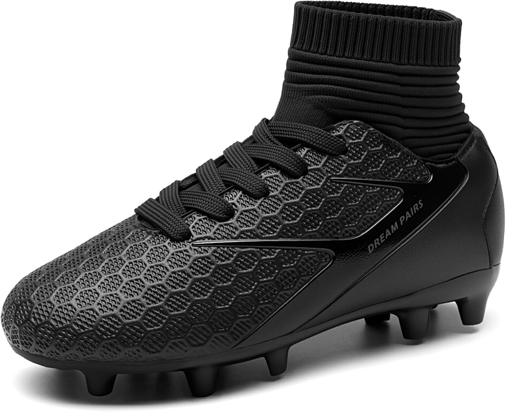Boys Girls Soccer Cleats Youth Firm Groud Outdoor Sport Athletic High Top Football Shoes for Little/Big Kid