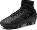 Boys Girls Soccer Cleats Youth Firm Groud Outdoor Sport Athletic High Top Football Shoes for Little/Big Kid