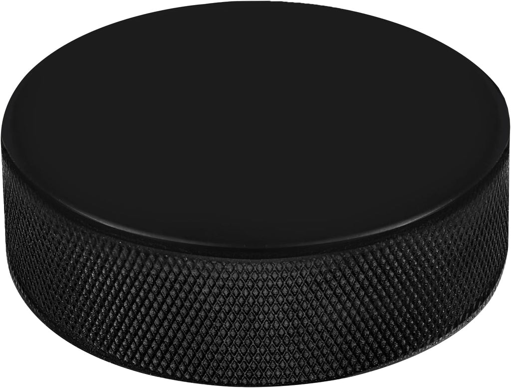 18 Pack Ice Hockey Pucks with 3 Reusable Mesh Bag, Official Regulation, Diameter 3", Thickness 1", 6Oz, Black