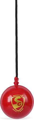 Synthetic I Ball with Cord Cricket Hanging Ball | Red | Standard | PVC | Unisex | Ideal for Practice | Durable Construction | Lightweight (159G) | Easy to Hang | Enhances Batting Skills