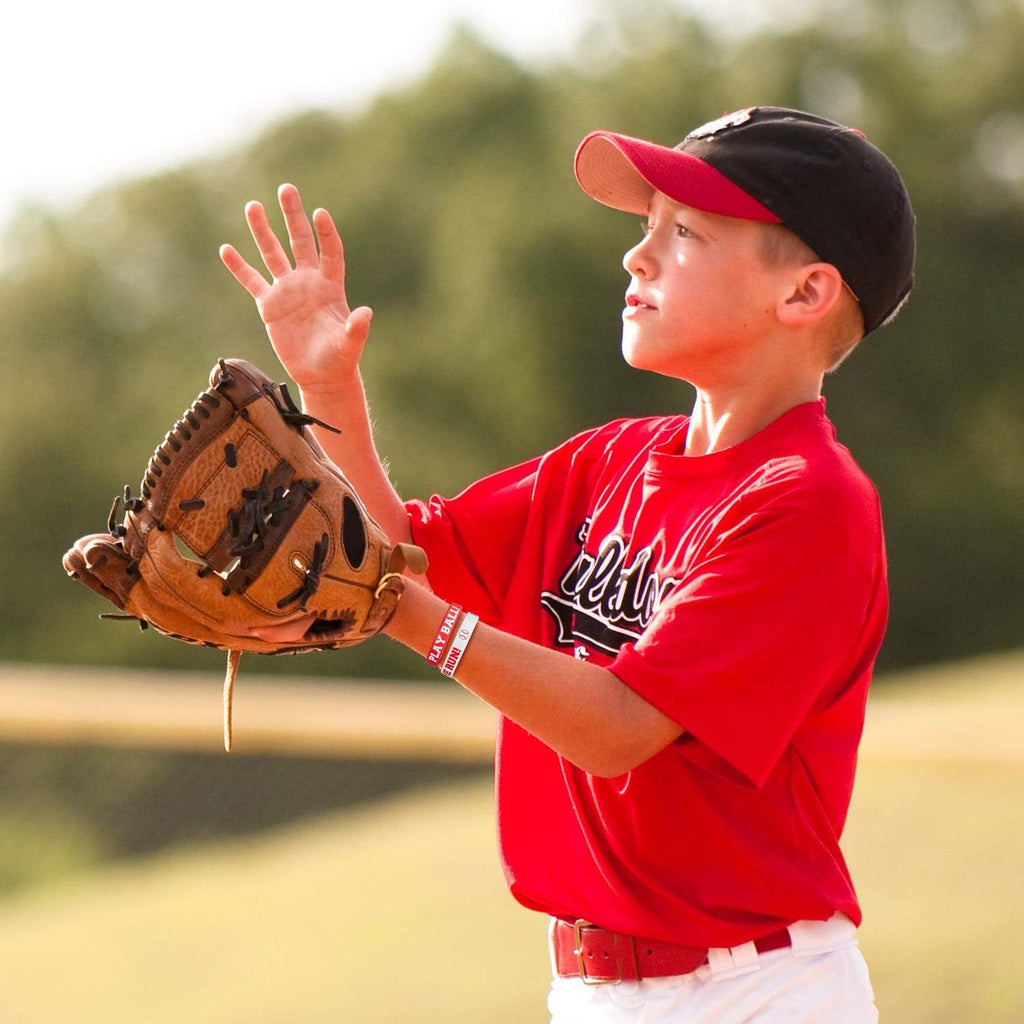 Baseball Silicone Rubber Bracelets Rubber Wristbands Baseball Bracelet Wristbands for Gifts Party Favors (24 Pieces)