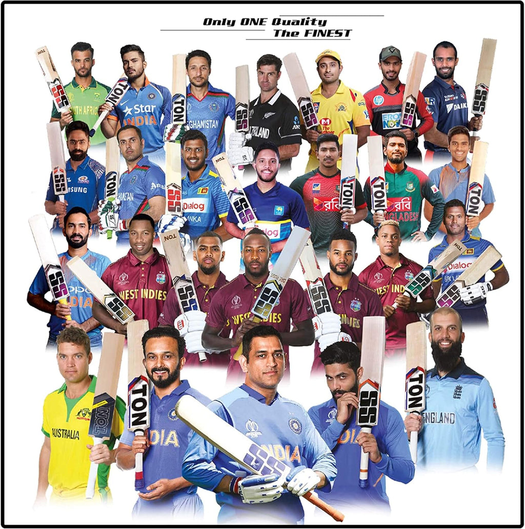 Kashmir Willow Cricket Bat Short Handle (Short Handle, Super Power)