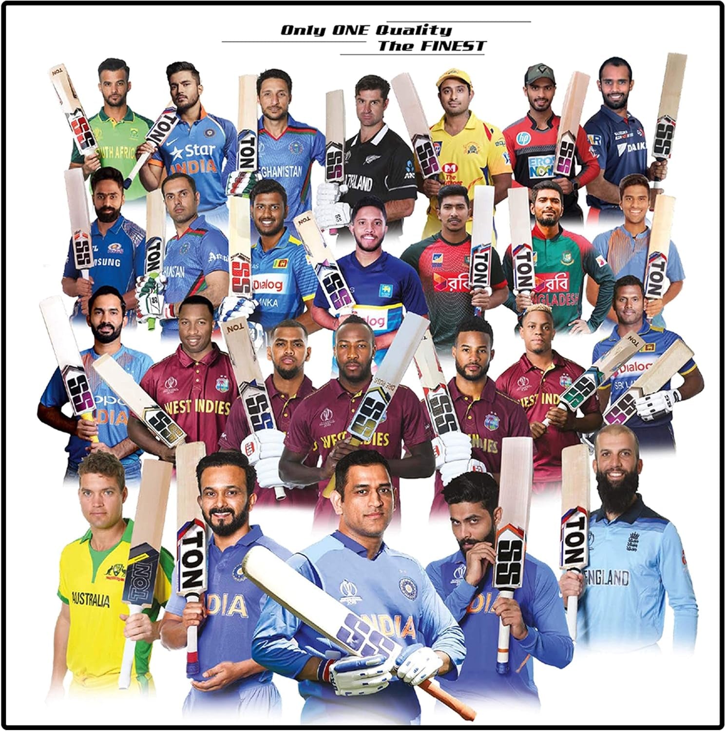 Kashmir Willow Cricket Bat Short Handle (Short Handle, Super Power)