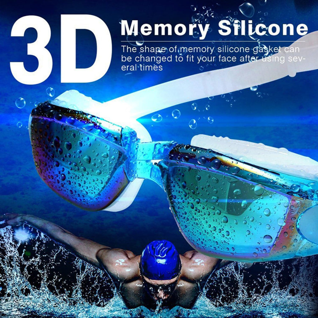 Swim Goggles - Swimming Goggles,Pack of 2 Professional anti Fog No Leaking UV Protection Wide View for Women Men Adult Youth Kids