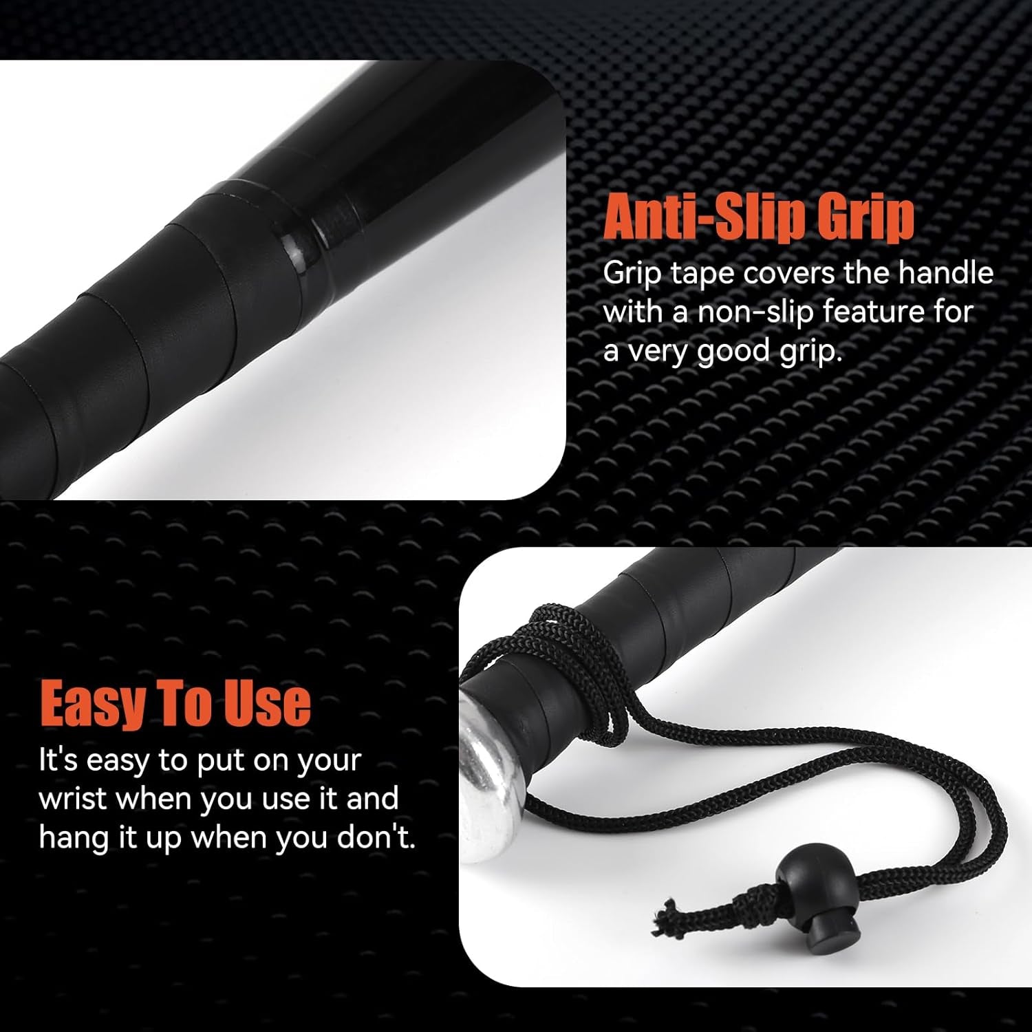 Tire Thumper for Truckers, 18 Inch Aluminum Baseball Bat, Lightweight Tire Thumper Keeps in Home, Car, Backpack