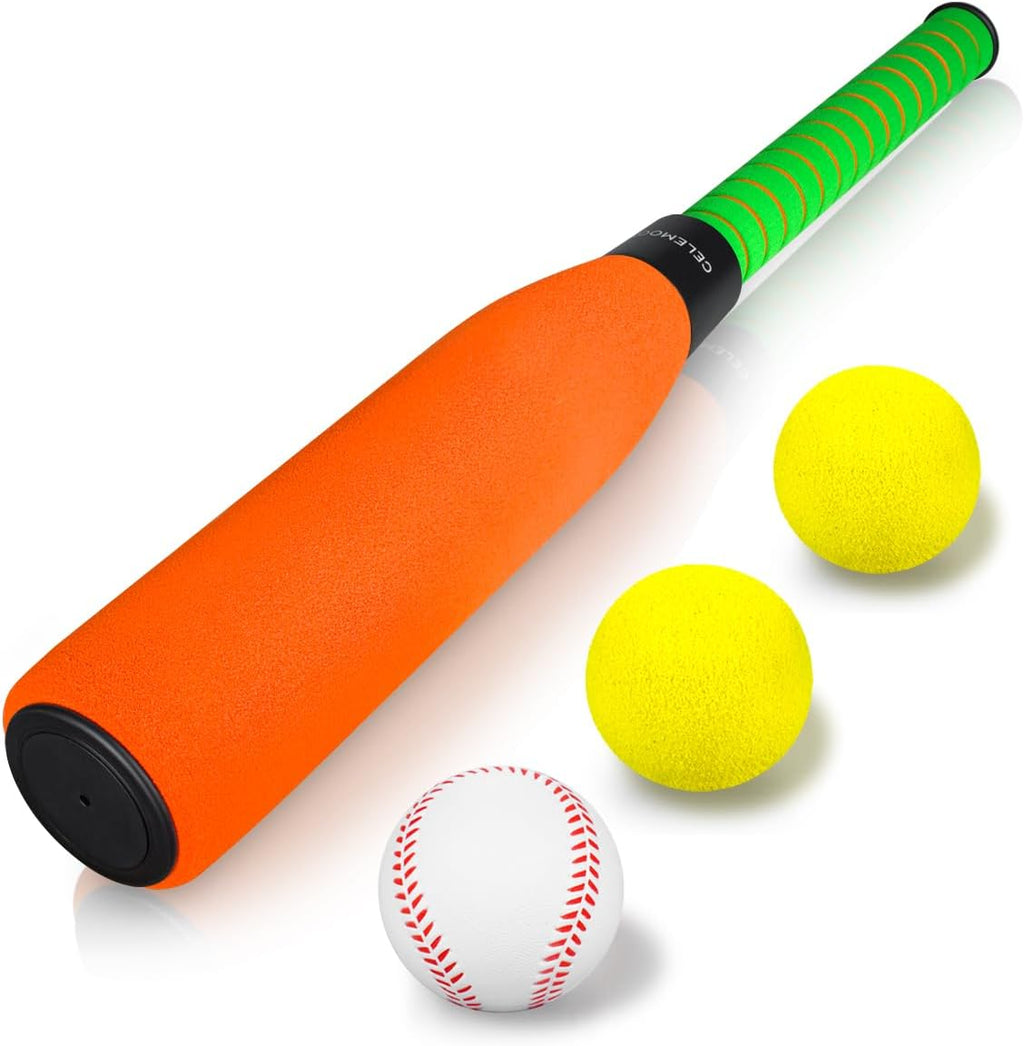 22 Inch Soft Foam Kids Baseball Bat Set with Balls | Gift Toys for Children Toddlers Boys Girls Age 3-5-8 Outdoor Indoor Sport T Ball Game Playing