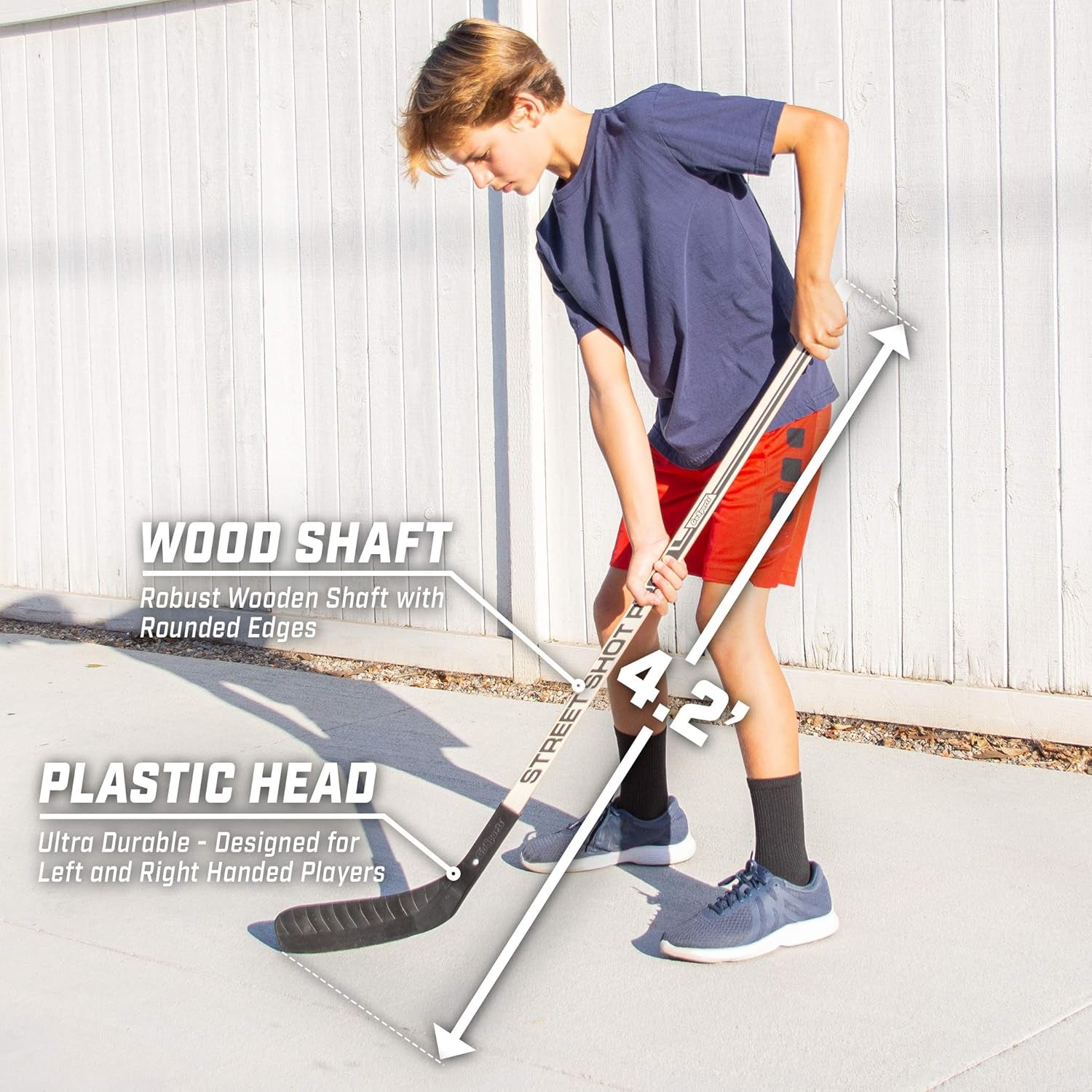 Street Hockey - Choose between Street Hockey Goal Set with Sticks, Street Hockey Balls (6 Pack) or Street Hockey Sticks (2 Pack)