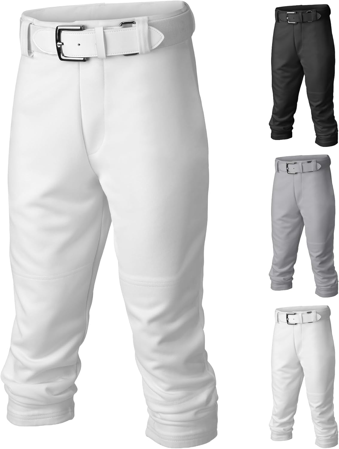Boy'S PRO+ Baseball Pants | Youth Sizes | Full Length | Elastic Bottom | Multiple Colors