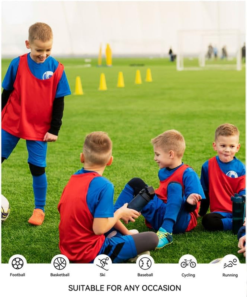 Youth Boys Compression Thermal Shirt Long Sleeve Fleece Undershirt for Boy Football Baseball Soccer Base Layer