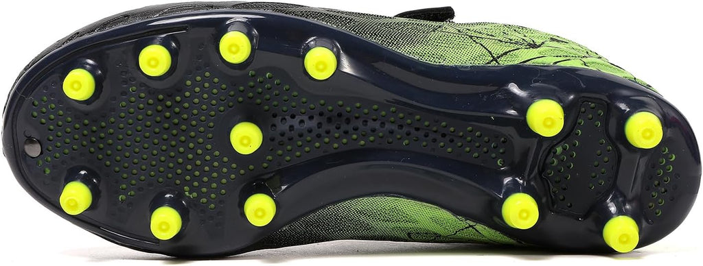 Soccer Cleats, Kids Firm Ground Football Shoes, Boys Girls Athletic Outdoor