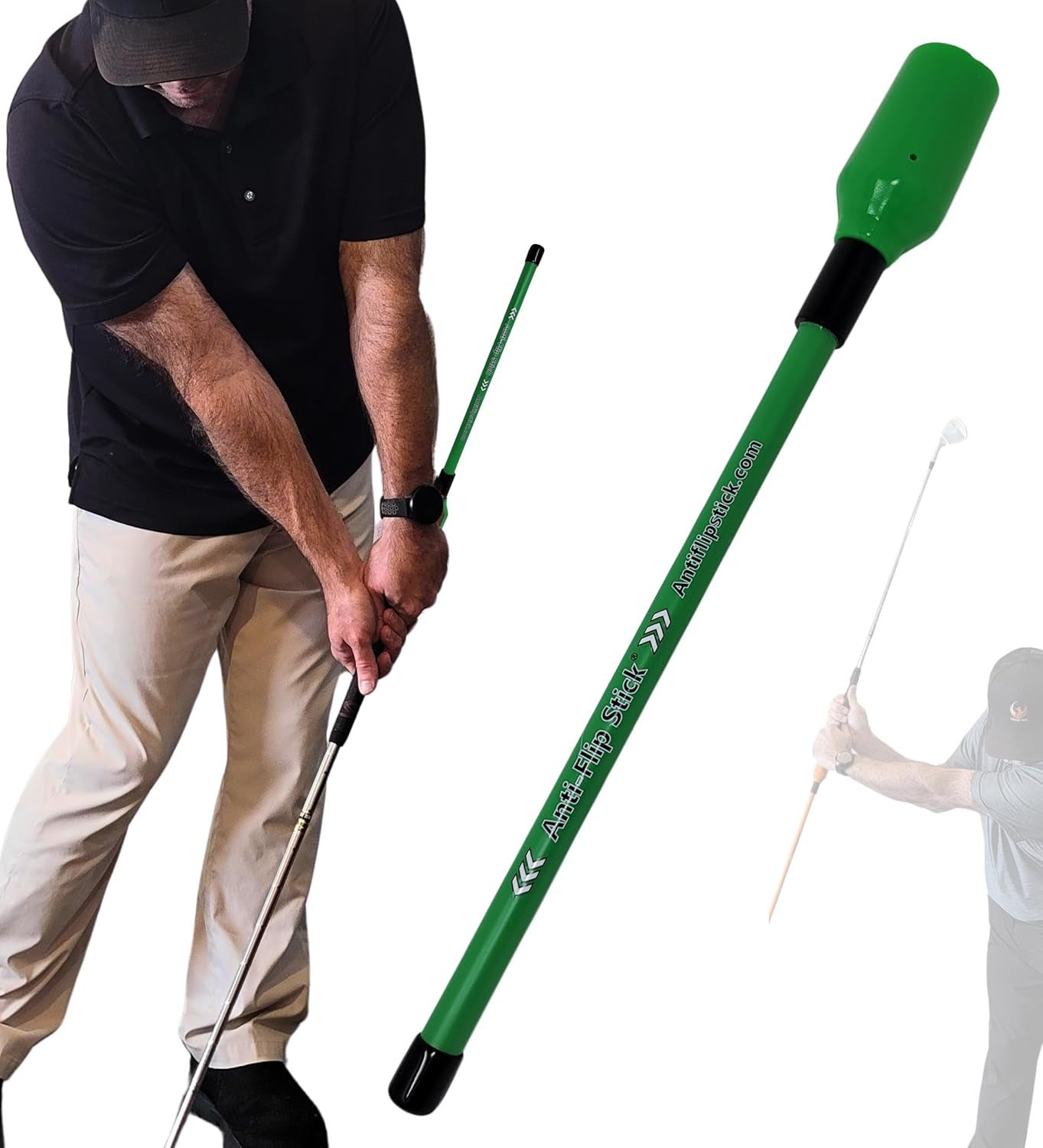 ® Golf Training Swing Aid | Improve Impact & Swing Plane | Chipping Training Aid | Stop Casting & Flipping
