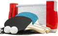 Franklin Sports Table Tennis to Go Portable Ping Pong Set - Table Top Ping Pong Net + (2) Paddles - Ping Pong Balls Included - 2 Players | Portable, Table Top, Ping Pong Net, (2) Paddles