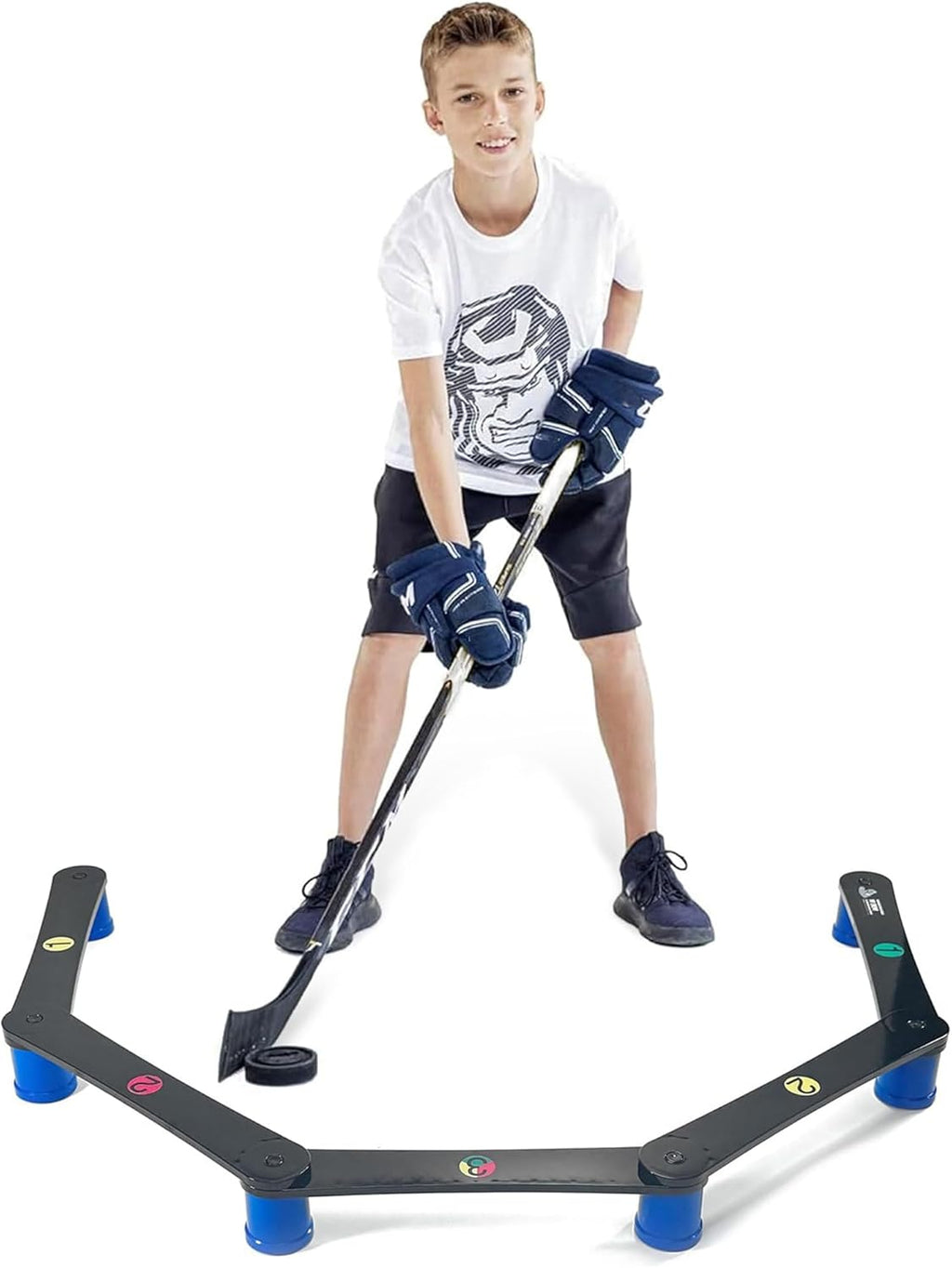Lightweight Stickhandling Training Aid, Equipment for Puck Control, Reaction Time and Coordination