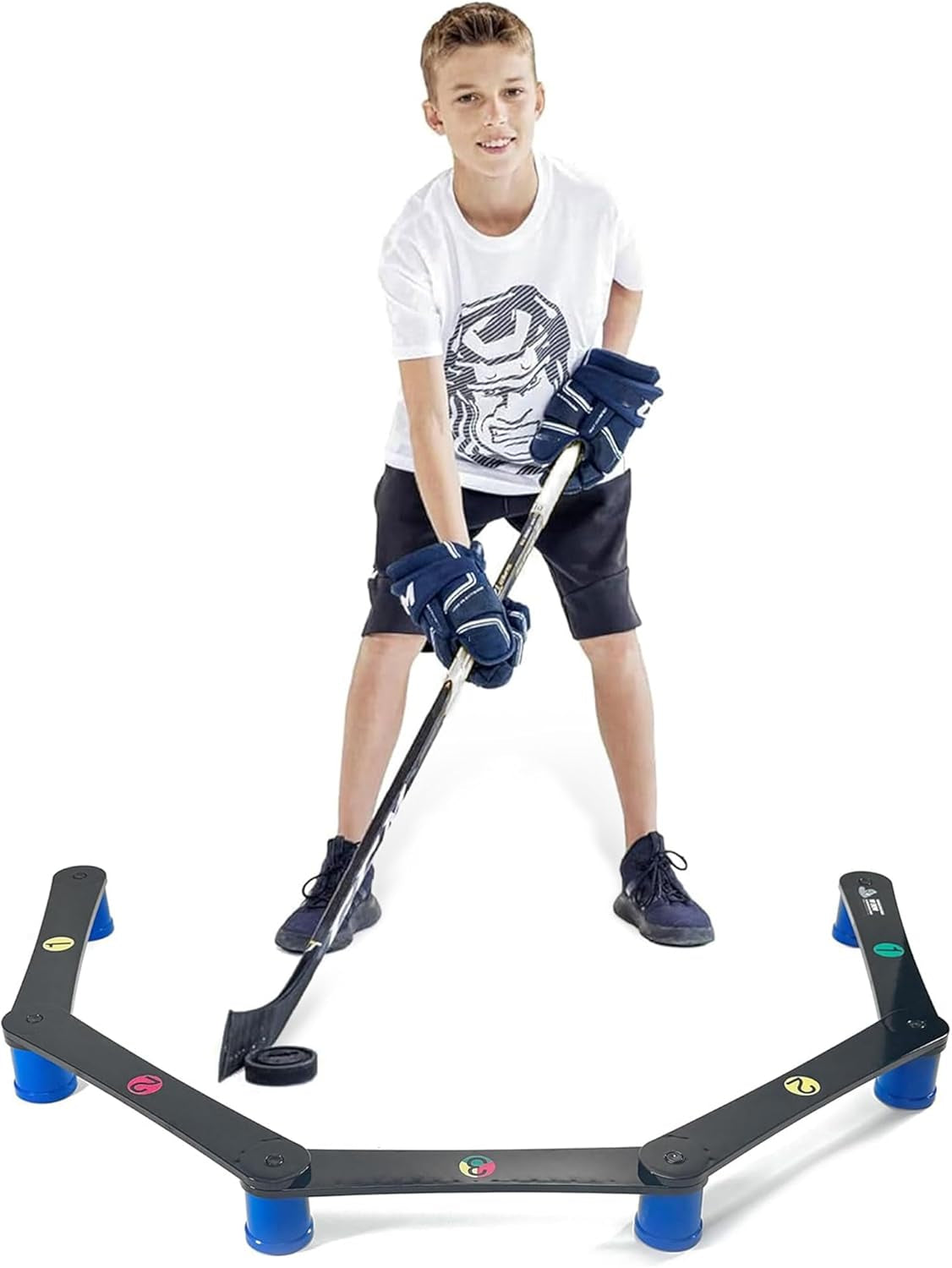 Lightweight Stickhandling Training Aid, Equipment for Puck Control, Reaction Time and Coordination