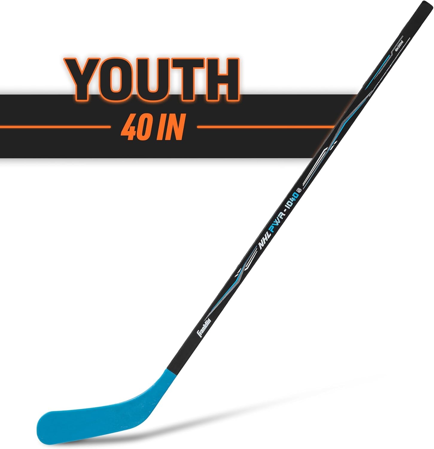 Franklin Sports NHL Kids Street Hockey Sticks - Youth, Junior + Senior Sticks - Right + Left Handed - 40", 48" + 56"