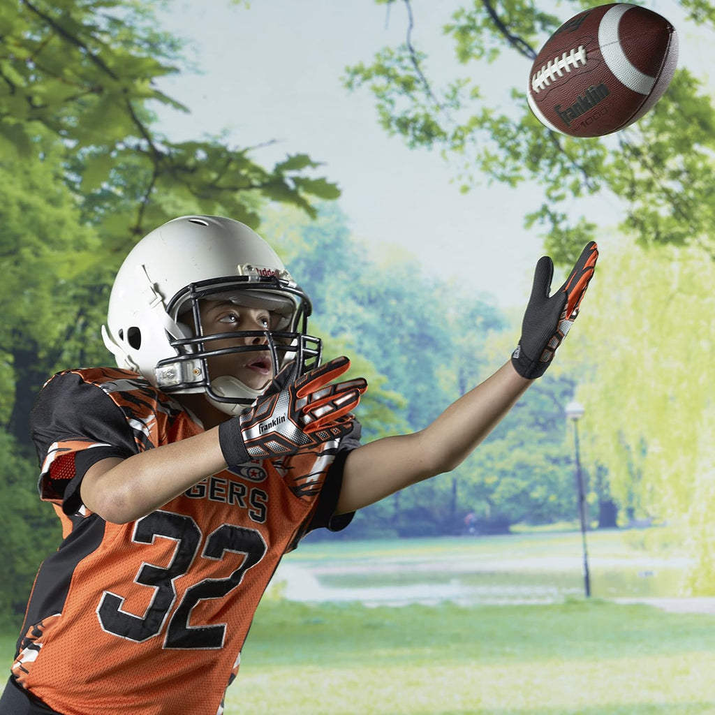 Youth + Adult Footballs - Extra Grip 1000 Official Size, Junior + Pee Wee Kids - 1 + 12 Packs