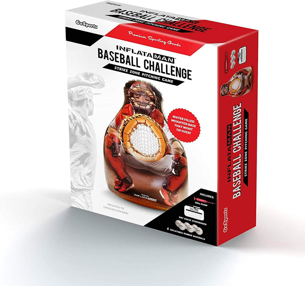 Inflataman Baseball Toss Challenge - Inflatable Catcher Strike Zone Pitching Game