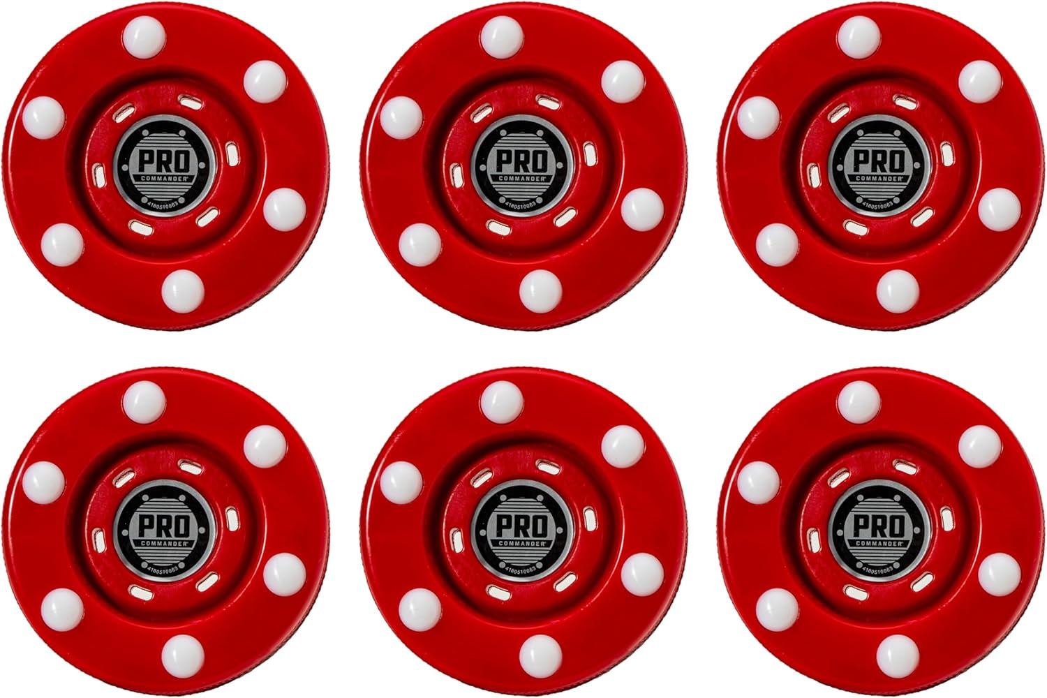 Franklin Sports NHL Street Roller Hockey Pucks - Pro Commander Outdoor Roller Hockey Pucks for Practice + Training - Outdoor Hockey Street Pucks with Rollers - 24 Bulk Packs, 6 Packs + Single Pucks