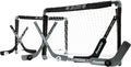 Franklin Sports NHL Kids Mini Hockey Goal Set - (2) Mini + Knee Hockey Goals, (4) Youth Sticks, (2) Goalie Sticks + (4) Foam Balls - Knee + Mini Hockey Set