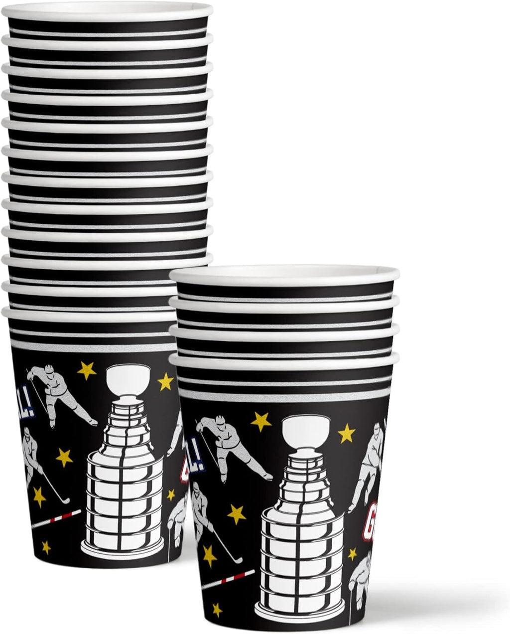 Hockey Birthday Party Supplies Set Plates Napkins Cups Tableware Kit for 16