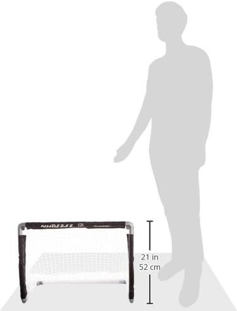 Franklin Sports NHL Kids Mini Hockey Goal Set - (2) Mini + Knee Hockey Goals, (4) Youth Sticks, (2) Goalie Sticks + (4) Foam Balls - Knee + Mini Hockey Set