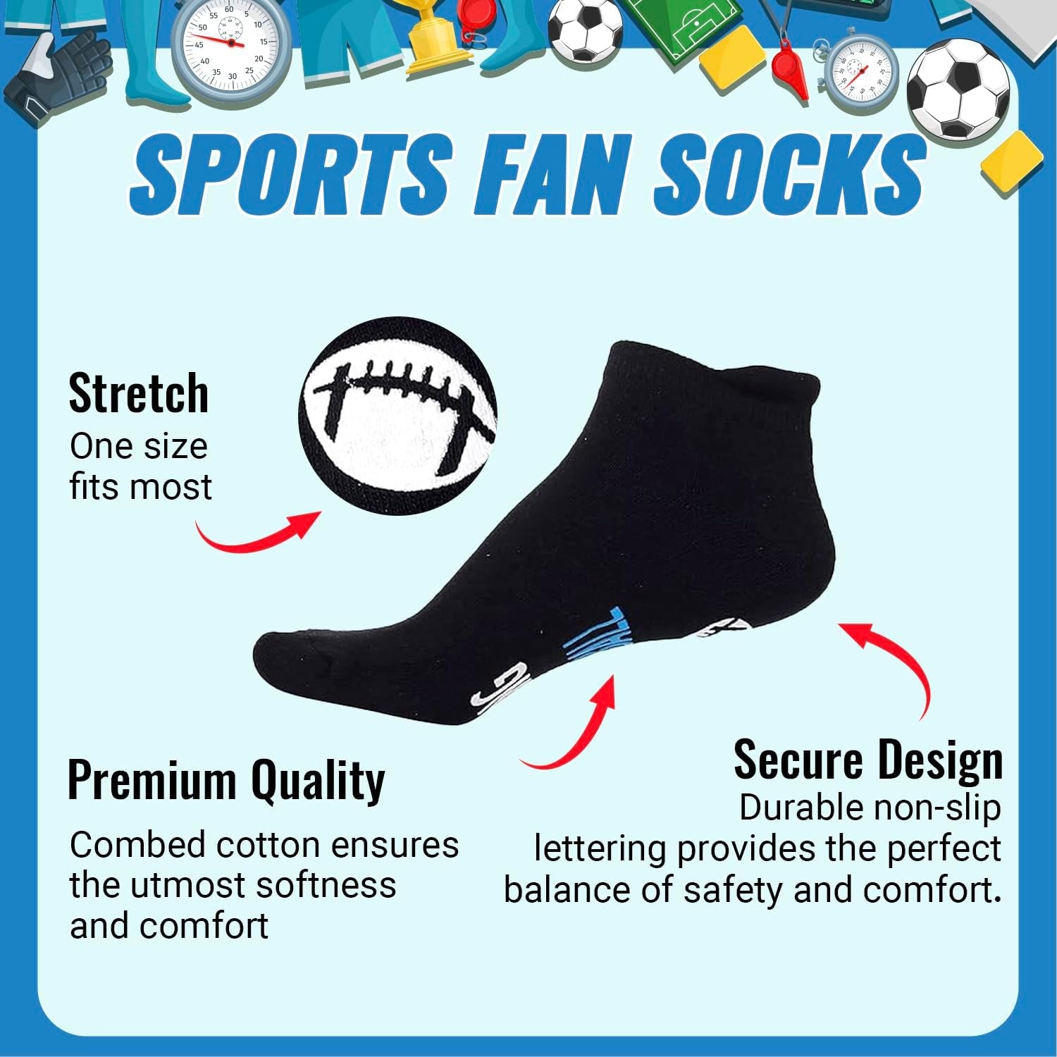 Funny Socks with Sayings - Silly Gifts for Men Women, Driver Football Socks